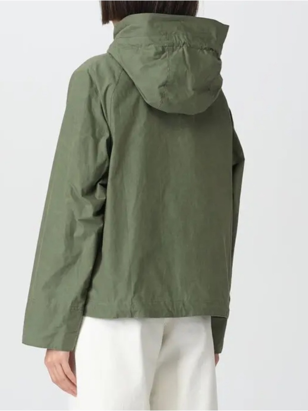 Barbour Showerproof Green Cotton Nith Jacket, US 4 - Picture 3 of 8